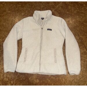 Patagonia Jacket White Women's Medium Los Gatos Full Zip Outdoor Hiking